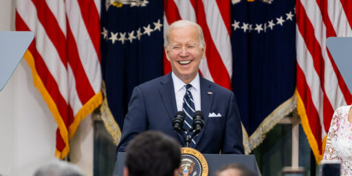 President Joe Biden delivers remarks at a Cinco De Mayo reception Thursday, May 5, 2022, in the Rose Garden of the White House. (Official White House Photo by Cameron Smith)
