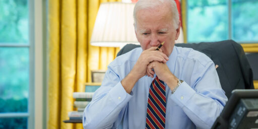 President Joe Biden in the Oval Office of the White House, Monday, October 9, 2023.